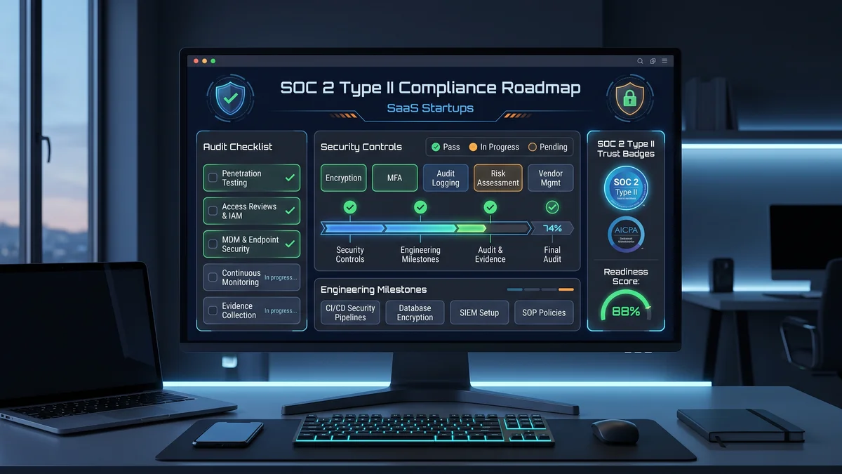 SOC 2 Type II Compliance for SaaS Startups: The Practical Engineering Roadmap