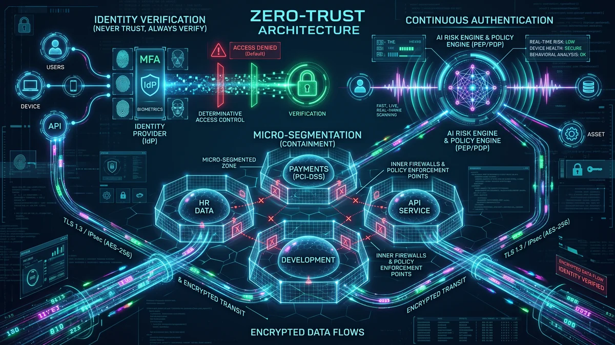 Zero-Trust Architecture (ZTA): Never Trust, Always Verify in Modern Web Apps